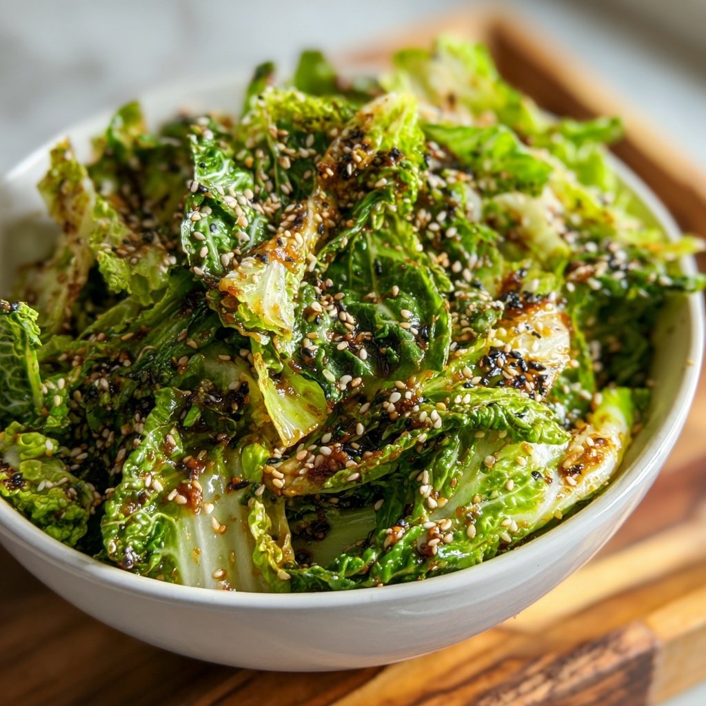 Asiatischer Salat mit Chinakohl & Sesam-Dressing