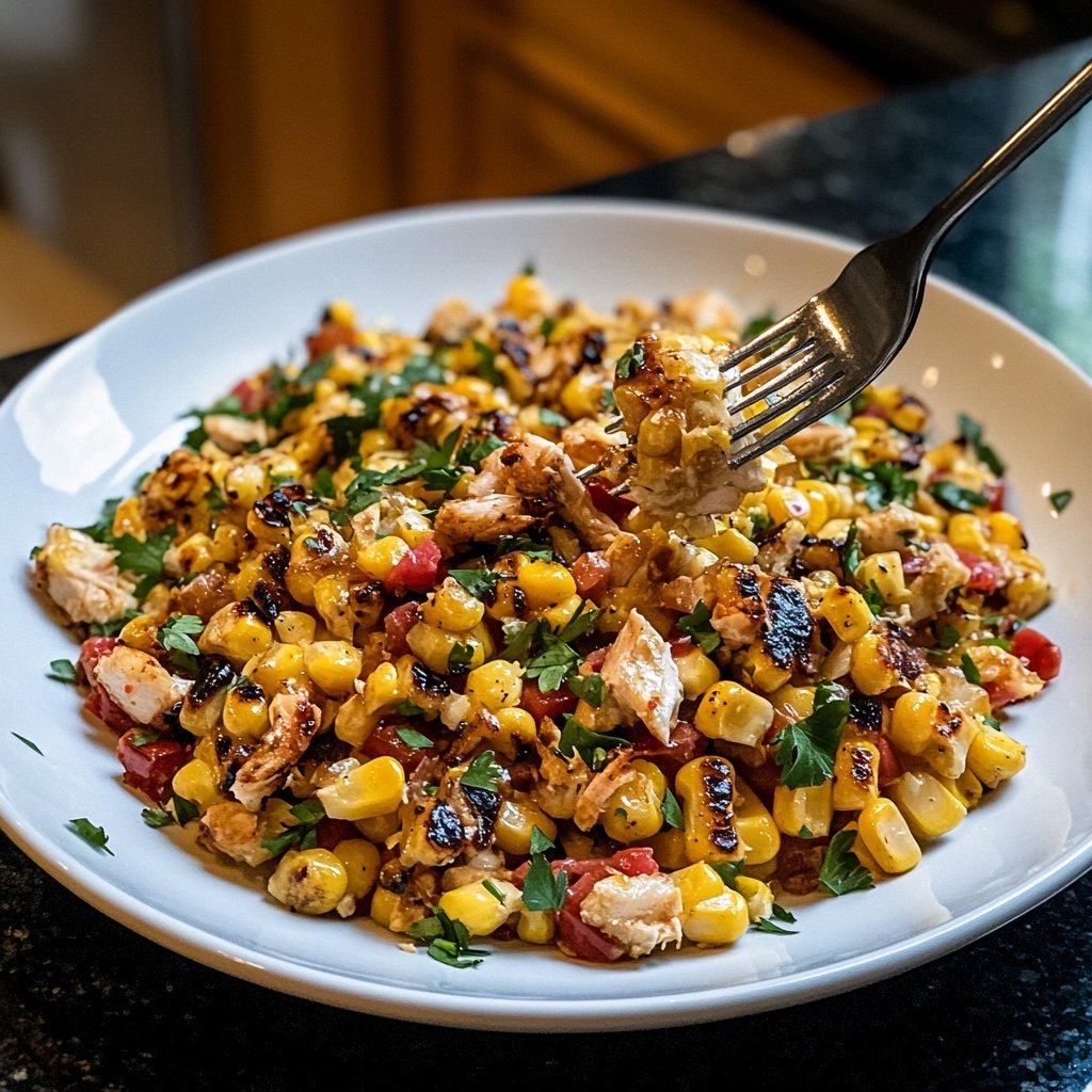 Street Corn Hähnchen Reis Bowl