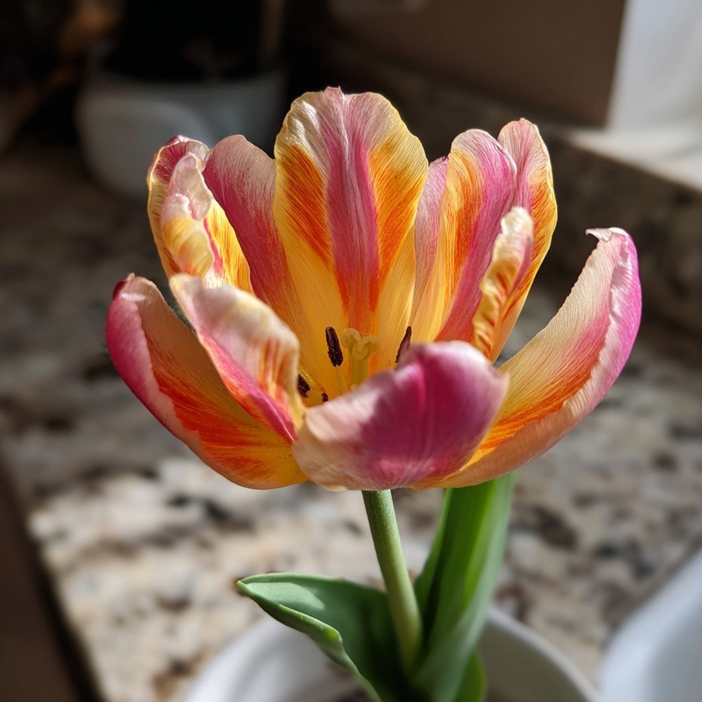 Olaf schnüffelnde Blume