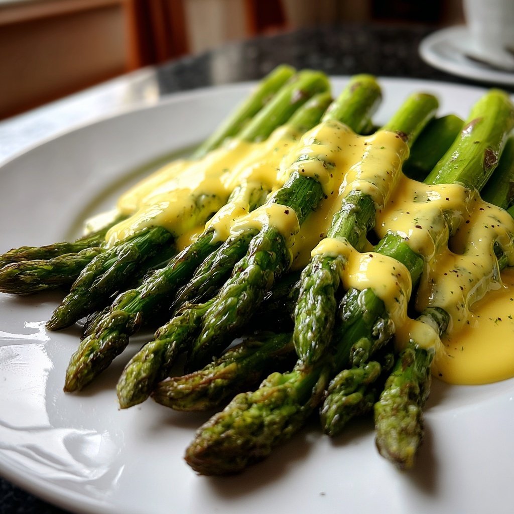 Grüner Spargel Mit Sauce Hollandaise Leicht