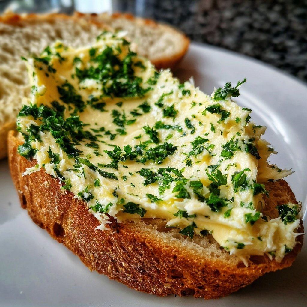 Kräuterbutter Mit Knoblauch Und Petersilie