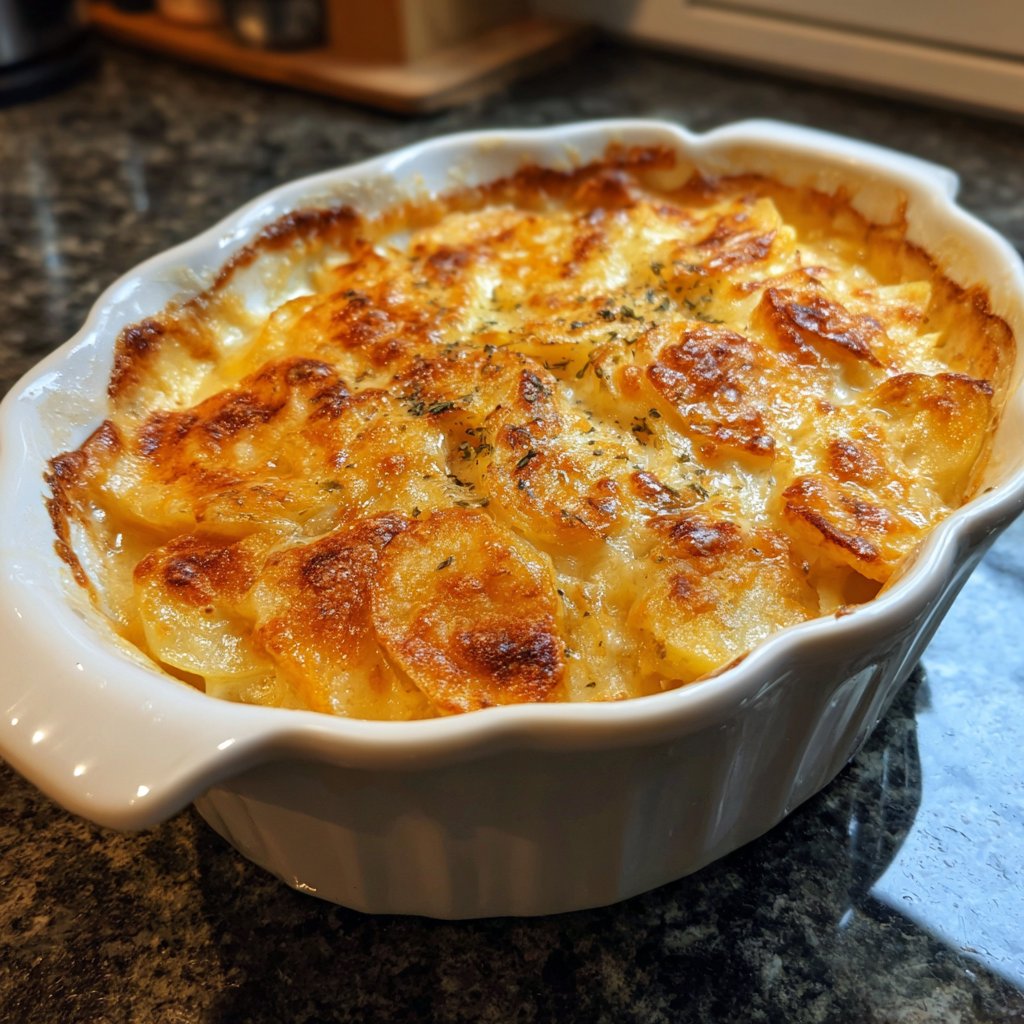 Kartoffelgratin mit Süßkartoffeln