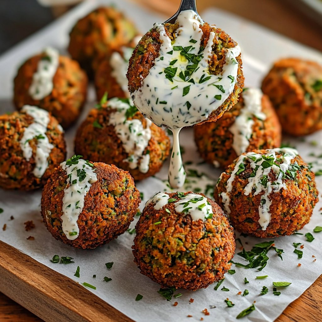 Falafel mit Joghurt-Dip