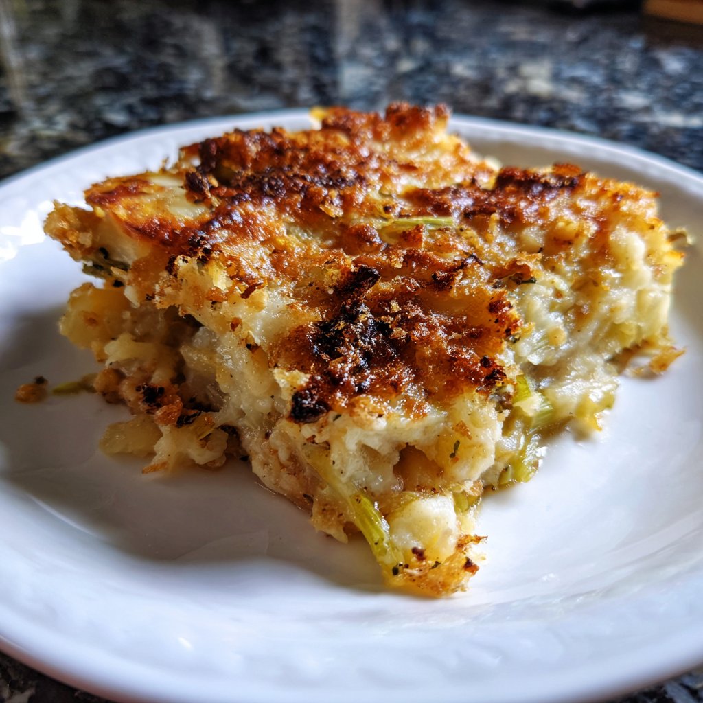 Kartoffelgratin mit Lauch