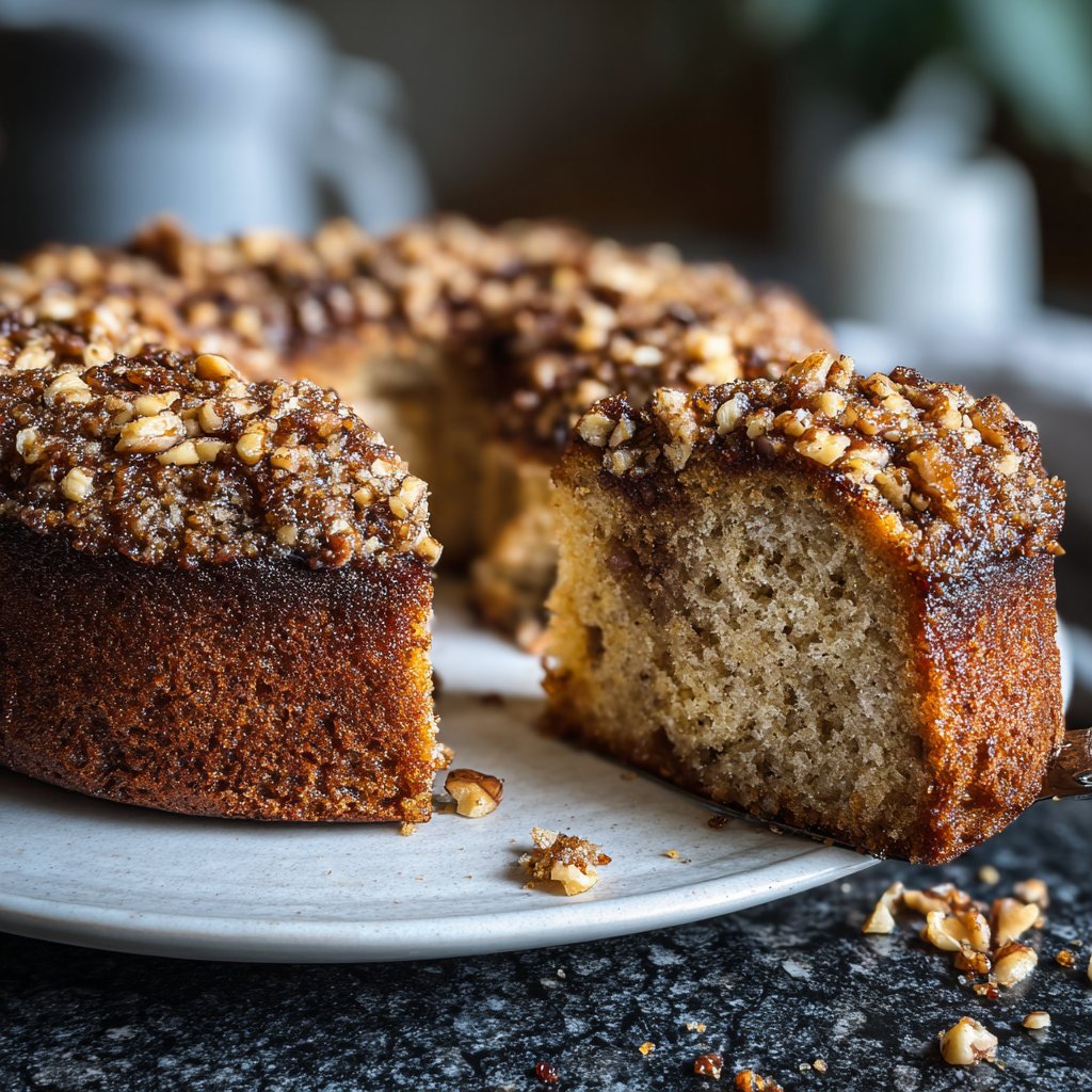 Bananenkuchen mit Nusskruste