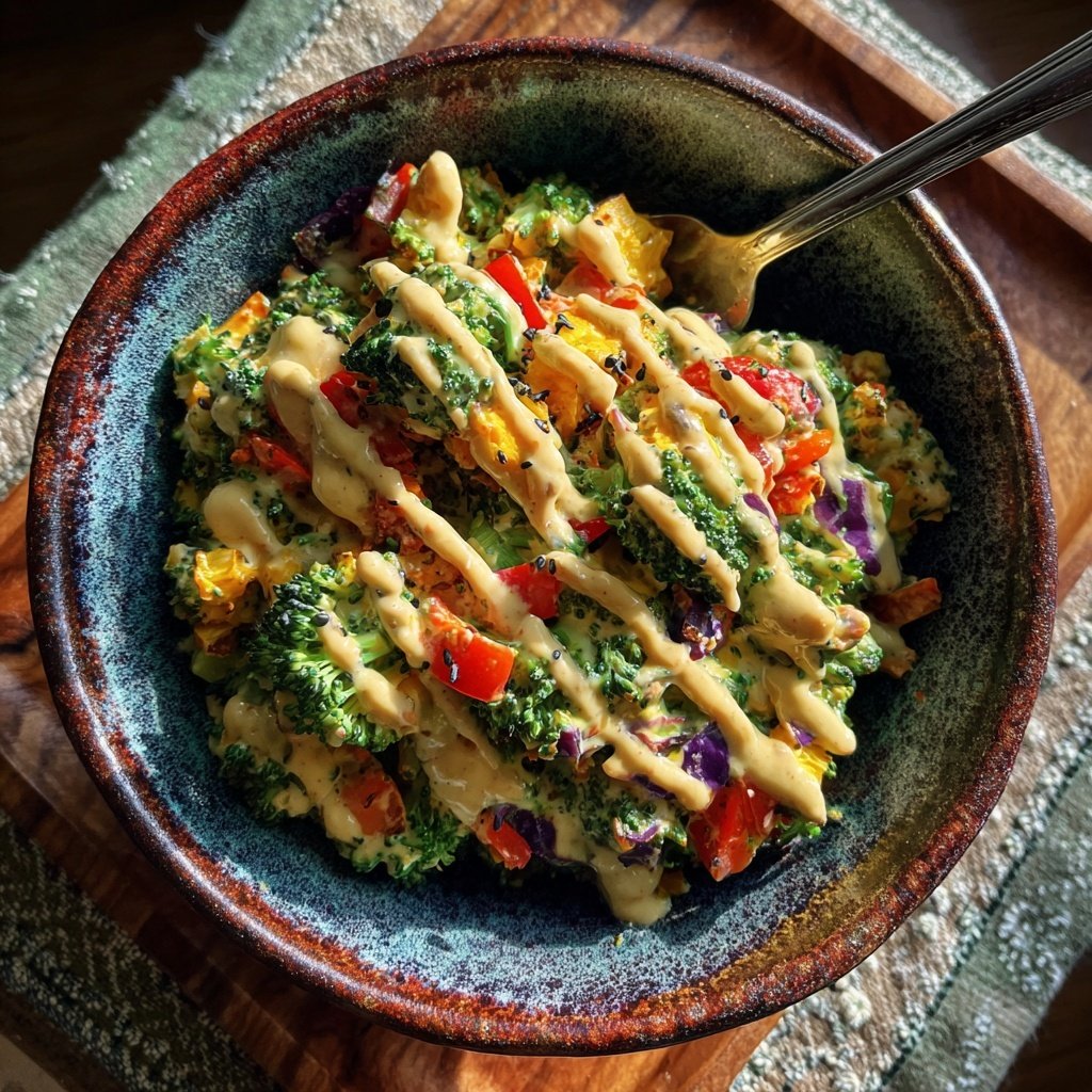 Brokkoli Süßkartoffel Bowl