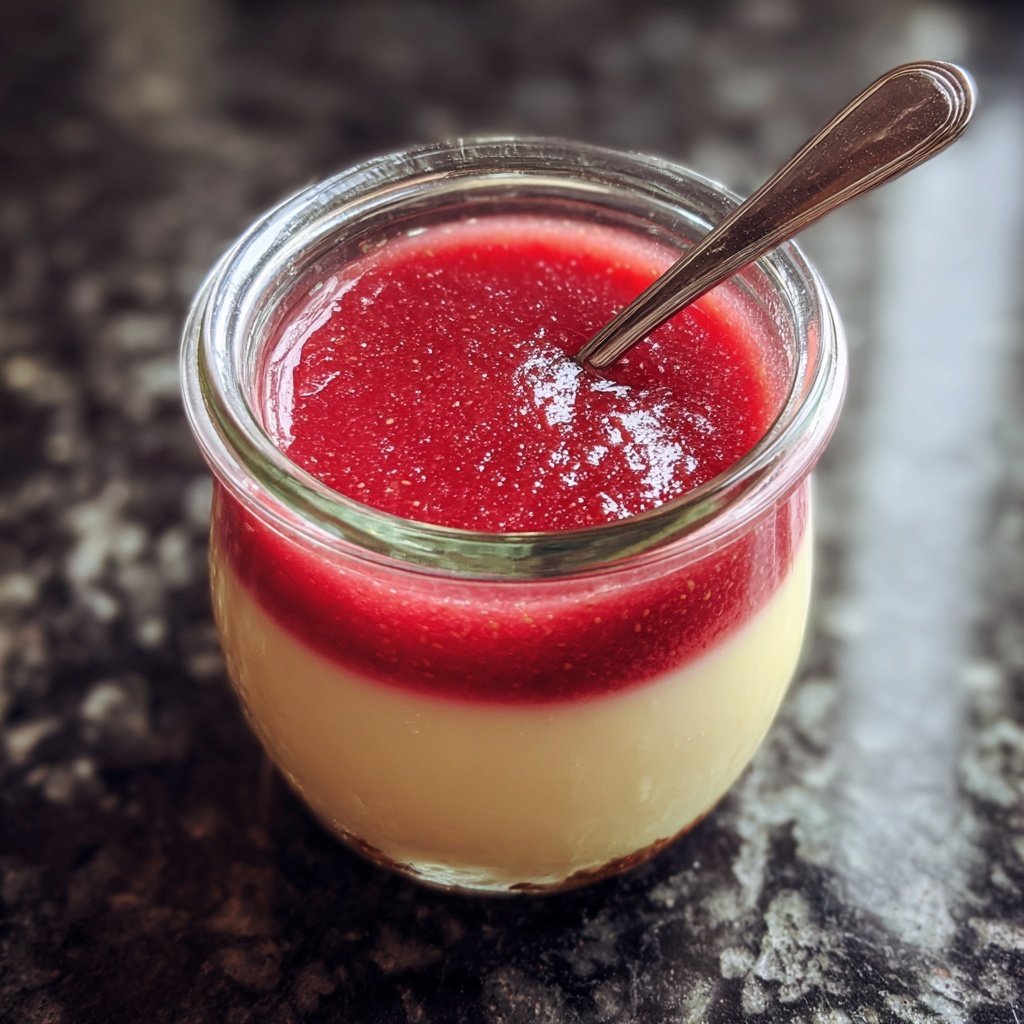 Erdbeer Panna Cotta Im Glas